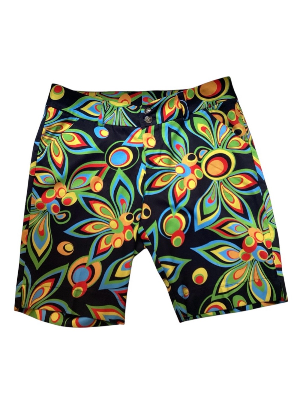 Loudmouth Women’s Shagadelic Black Golf Shorts